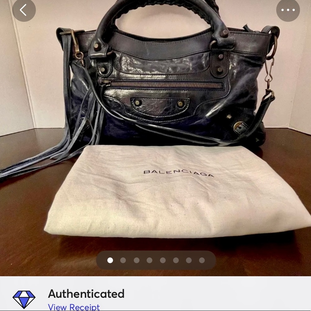 BALENCIAGE MINI CITY IN MIDNIGHT BLUE